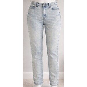 Judy Blue High Rise Slim Straight Jeans Women 15/32 Light Vintage Wash Stretch
